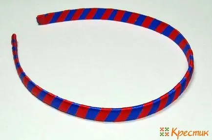 Rim kanzashi master-class pe panglici împletite 2