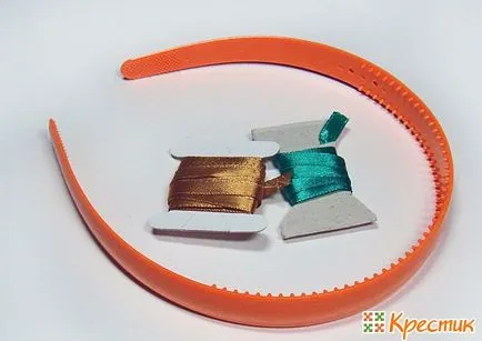 Rim kanzashi master-class pe panglici împletite 2