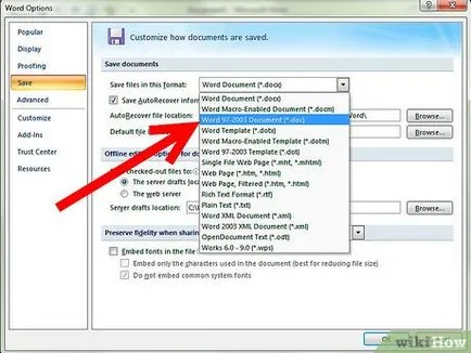 Cum se configurează „Salvare automată“ în Microsoft Word 2007 (sistemul va eșua) Cum se configurează „salva auto“ din Microsoft Word 2007