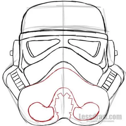 Cum de a desena stormovik etape star wars creion (figura) Cum de a desena o Sturmabteilung din Star Wars etape creion
