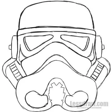 Cum de a desena etape Star Wars stormovik, lessdraw (stele) Cum de a desena o Sturmabteilung din Star Wars în etape, lessdraw