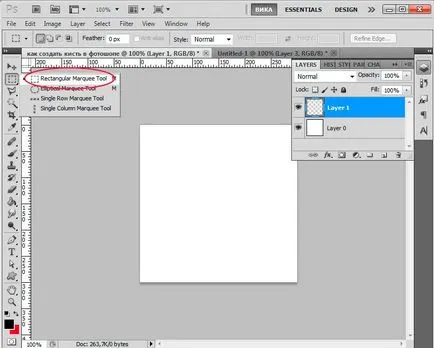 Cum de a crea o perie în Photoshop - lecții de in în desen și design în Adobe Photoshop