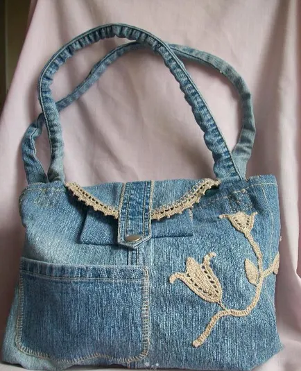 Cum să coase un sac denim cu mâinile lor (pentru a coase) Cum să coase un sac denim cu mâinile
