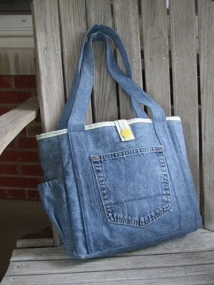 Cum să coase un sac denim cu mâinile lor (lor) Cum să coase un sac denim cu mâinile