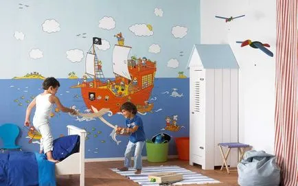Decorarea pereților în pepinieră 100 de fotografii de interior