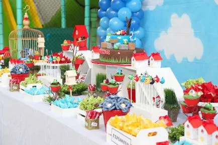decor masa de ziua copilului (foto) (decor de masă ziua de nastere fotografie copii festive dulce) Tabelul decorare de ziua copilului (foto)