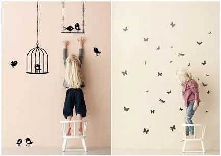 Decorarea pereților în pepinieră 100 de fotografii de interior