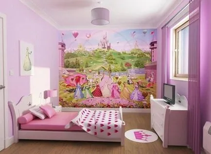 Efectuarea de dormitoare pentru copii pentru selectarea fete de mobilier, tapet, decor, 26 de fotografii pentru camere de copii frumoase lui