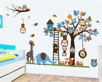 Decorarea pereților în pepinieră 100 de fotografii de interior