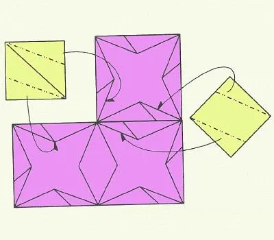 Stăpânirea tehnica de origami modul de a face modulul de hârtie (e) Stăpânirea tehnica de origami modul de a face modulul de hârtie