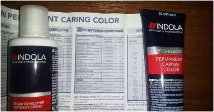 Paleta de culori de vopsea pentru compania Indola păr produce 100 tentă rezistentă (colorant) Paleta de culori de vopsea pentru compania Indola păr produce 100 umbra persistente