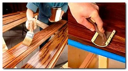 Patina patina pe metal, mobilier din lemn, fatade cu mâinile lor