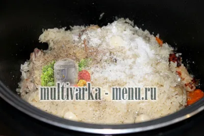 Pilaf cu pui în multivarka polaris