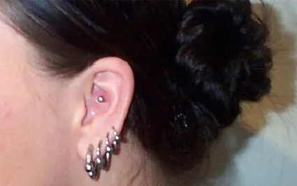 Piercing (piercing) urechi tipuri, sfaturi, video