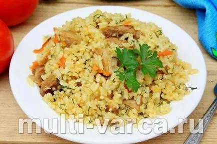 Pilaf în multivarka Polaris porc (multivarka) Pilaf în multivarka Polaris cu carne de porc