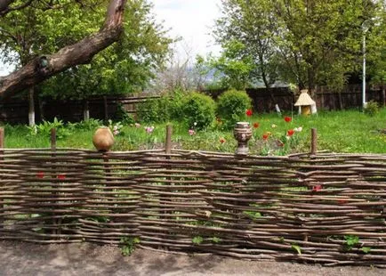 Răchită gard de lemn ca un gard pentru a face propriile lor mâini (gard cu nuiele împletite lor pas cu pas instrucțiunile mâini) Împletite gard de lemn cum să facă gardul cu mâinile