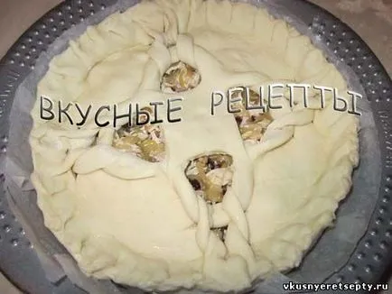 plăcintă de pui - un pas cu pas reteta cu fotografii, retete delicioase