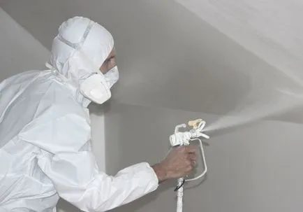 pictura plafon cu vopsea latex, cu mâinile lor pas cu pas instrucțiunile cu fotografii și video