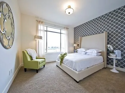idei utile pentru dormitoare gamă de tapet, decor, mobilier, candelabre și lămpi, design de fotografie