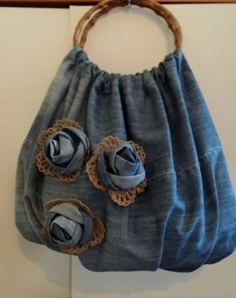 Cum să coase un sac cu mâinile de vechile modele de blugi (punga) Cum să coase un sac cu mâinile din blugi vechi model