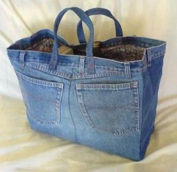 Cum să coase un sac cu mâinile din blugi vechi model (mâini) Cum să coase un sac cu mâinile din blugi vechi model