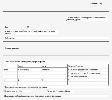 Norme de exploatare și de contabilitate ponomernogo mașini proprii de marfă, trenul meu