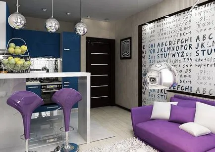 Productiv proiect de design de bucătărie cu mâinile sale, chestii de interior