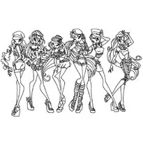 Colorat pentru fete Winx (colorat) De colorat pentru fete Winx