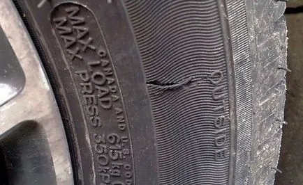 tăieturi laterale de reparare a anvelopelor cu propriile sale mâini
