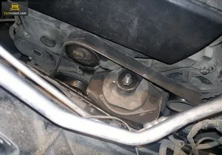 Înainte de alternator înlocuirea curelei, întindere