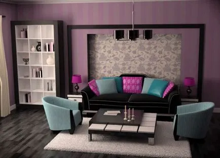 Reparatii sala in fotografii apartament si tapet de interior