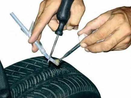 tăieturi laterale de reparare a anvelopelor cu propriile sale mâini