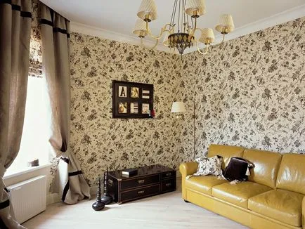 Reparatii sala in fotografii apartament si tapet de interior