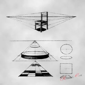 Desen în perspectivă, desene în creion în etape (desen) Desen în perspectivă, desene în creion în etape