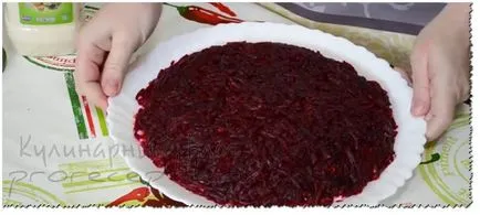 reteta salata Ungeti cu (reteta salata strat) fotografie reteta salata strat cu o fotografie
