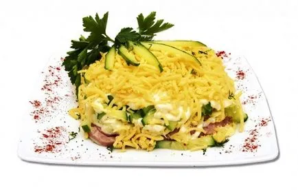 Salata Rețetă cu sunca, castraveti si branza, alegerea Secretele (reteta) Salata Rețetă cu sunca, castraveti si branza, alegerea de secrete