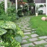 Cărări de grădină din cărămidă 55 fotografii