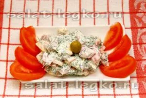Salata de rosii cu masline - reteta cu fotografii