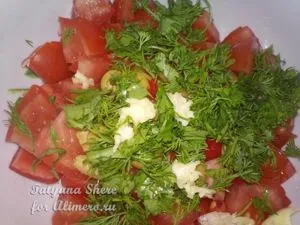 Salata cu rosii si masline