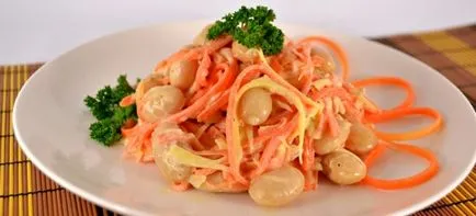 Salata cu fasole și pui - Retete cu fasole roșie, albă, verde, conservate și