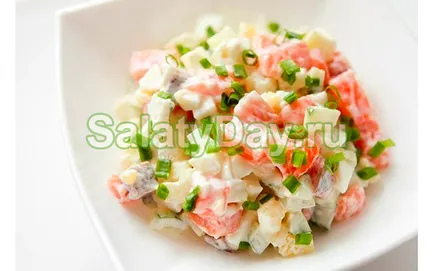 Salata cu somon sărat - reteta de pește delicat cu fotografii și video