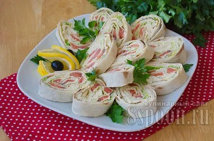 Roll de la Lavaș simple și delicioase rețete cu pas cu pas fotografii
