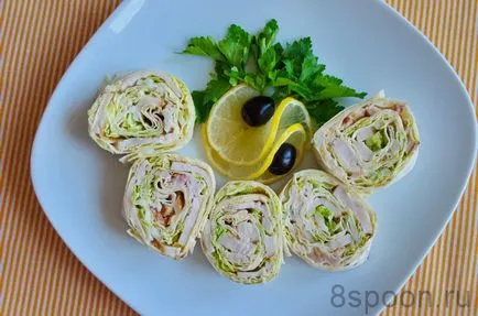 Roll de la Lavaș simple și delicioase rețete cu pas cu pas fotografii