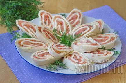Roll de la Lavaș simple și delicioase rețete cu pas cu pas fotografii