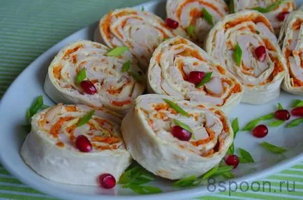 Roll de la Lavaș simple și delicioase rețete cu pas cu pas fotografii