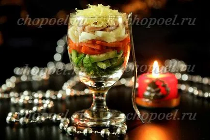 Salata cu șuncă, brânză și castravete - o reteta delicioasa cu fotografie (brânză) Salata cu șuncă, brânză și castravete - o reteta delicioasa cu o fotografie