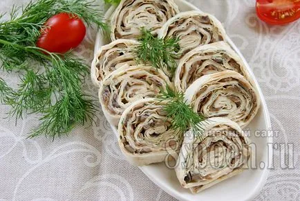 Roll de la Lavaș simple și delicioase rețete cu pas cu pas fotografii