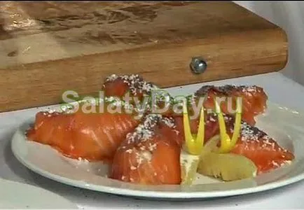 Salata cu somon sărat - reteta de pește delicat cu fotografii și video