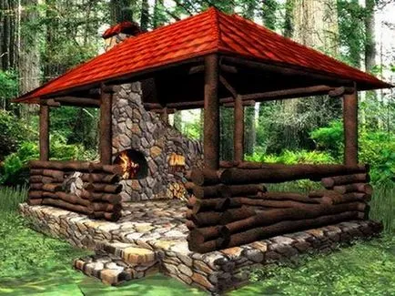 Gazebos sale mâini foto, video (gradina) Chioscurile cu mâinile sale foto, video