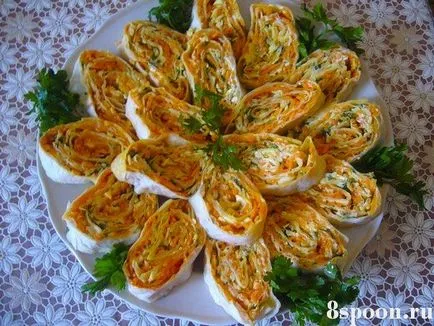 Roll de la Lavaș simple și delicioase rețete cu pas cu pas fotografii